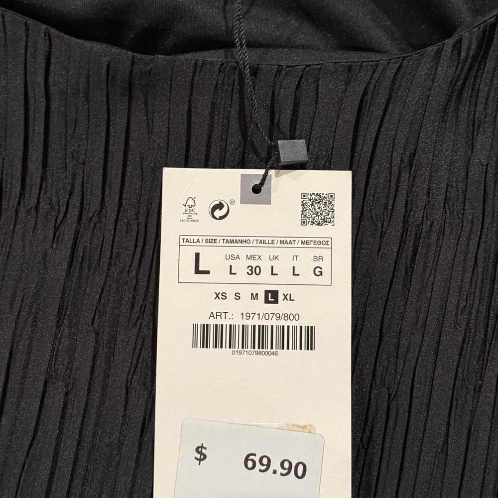 Zara Black Sleeveless Maxi Dress - Large - Picture 5 of 8